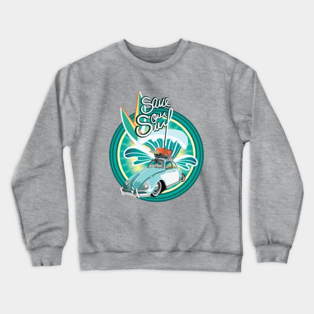 Save our surf Crewneck Sweatshirt by ArteriaMix